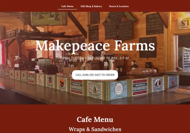 Makepeace Farms — old site
