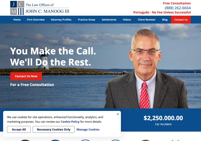 The Law Offices of John C. Manoog III — original site