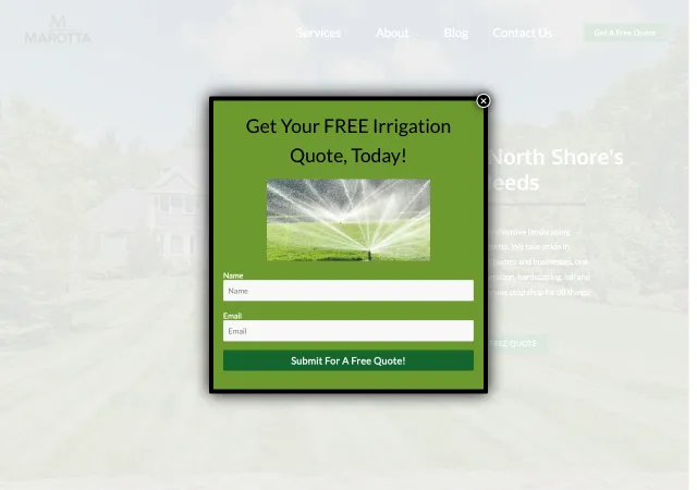 Marotta Landscaping — original site