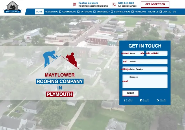 Mayflower Roofing — original site