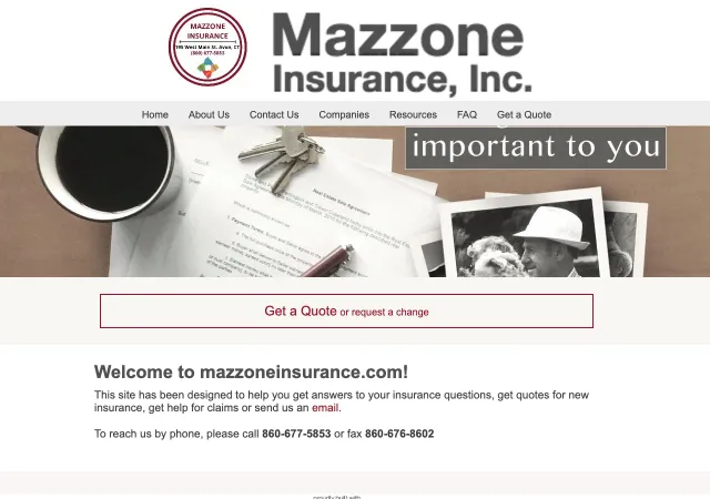 Mazzone Insurance, Inc. — original site