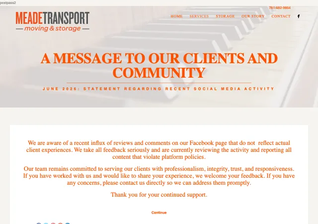 Meade Transport — original site