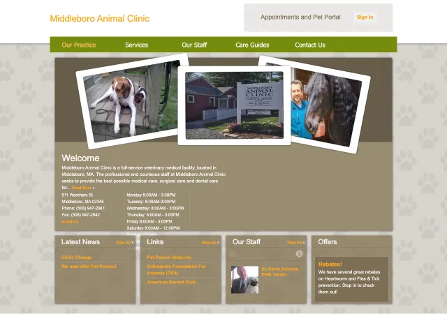 Middleboro Animal Clinic — old site
