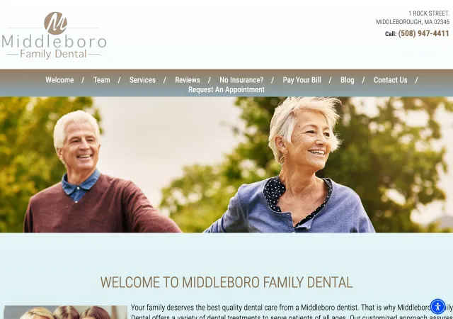 Middleboro Family Dental — original site