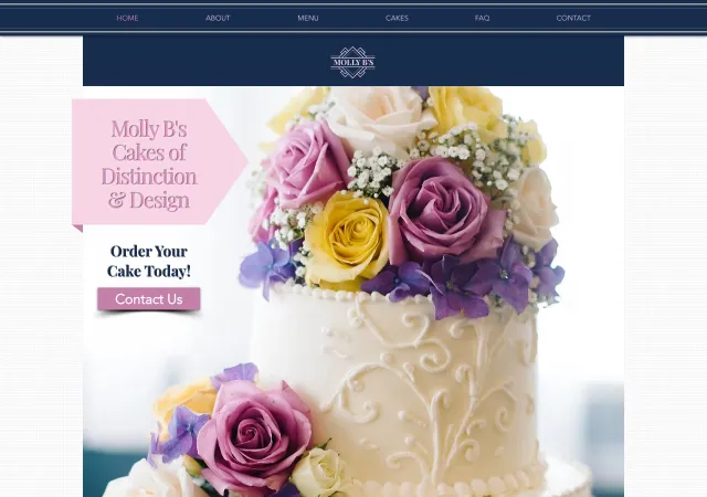 Molly B's Cakes — old site