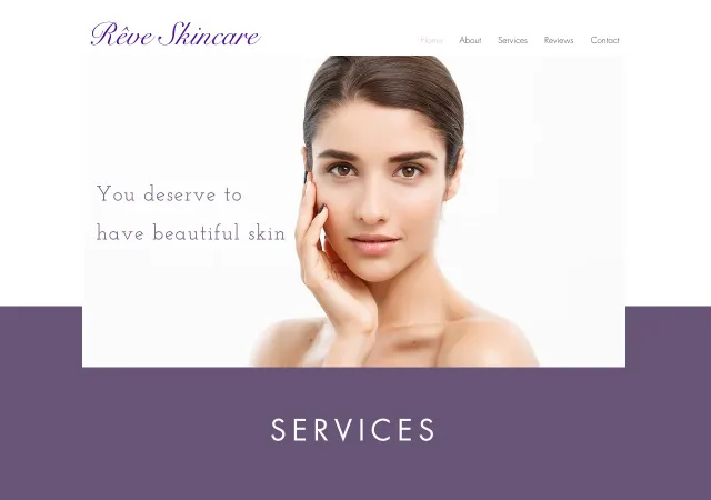 Rêve Skincare — original site