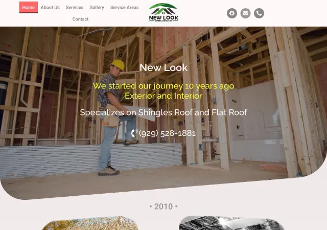 New Look Roofers — original site
