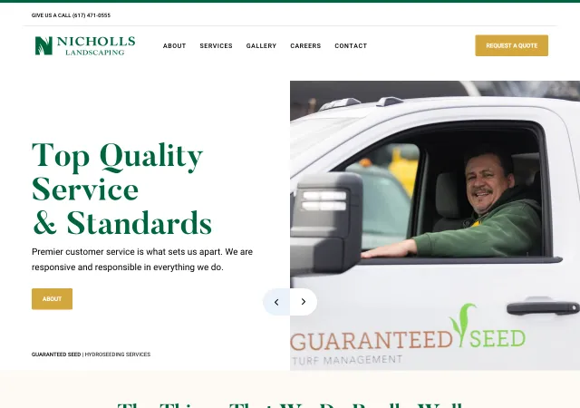 Nicholls Landscaping — original site