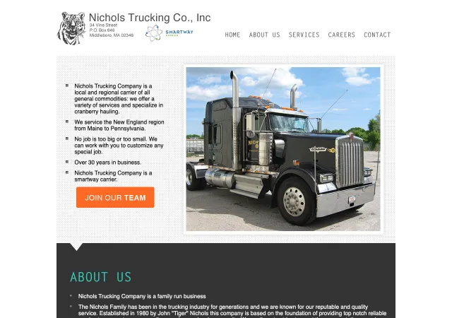 Nichols Trucking Co., Inc. — original site