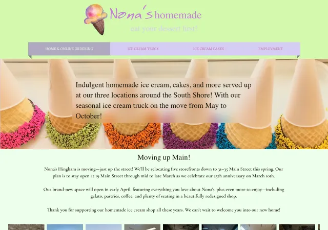 Nona's Homemade — original site