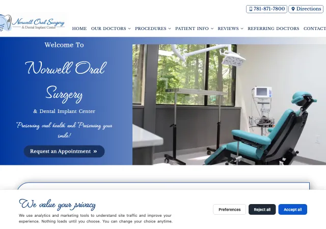 Norwell Oral Surgery and Dental Implant Center — original site
