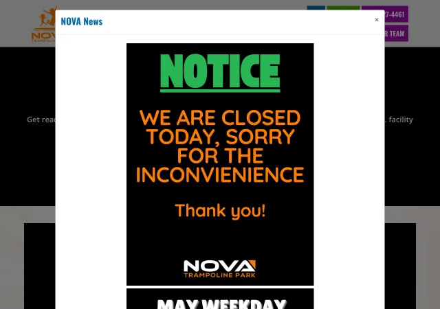 Nova Trampoline Park — original site
