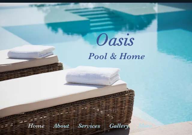 Oasis Pool & Home Services — old site