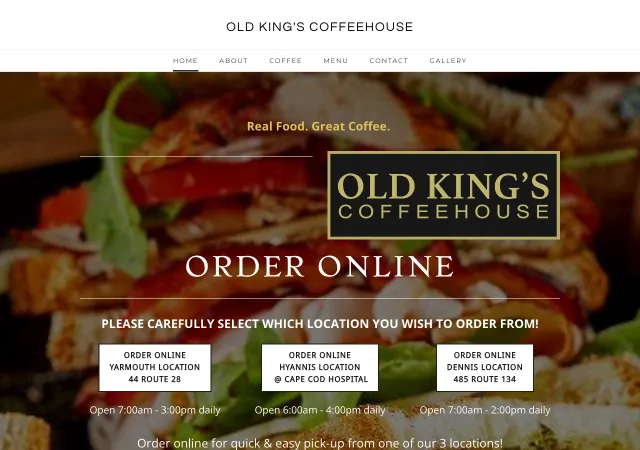 Old King's Coffeehouse — original site
