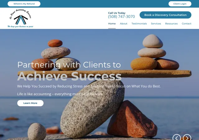 On Point Accounting Services — original site