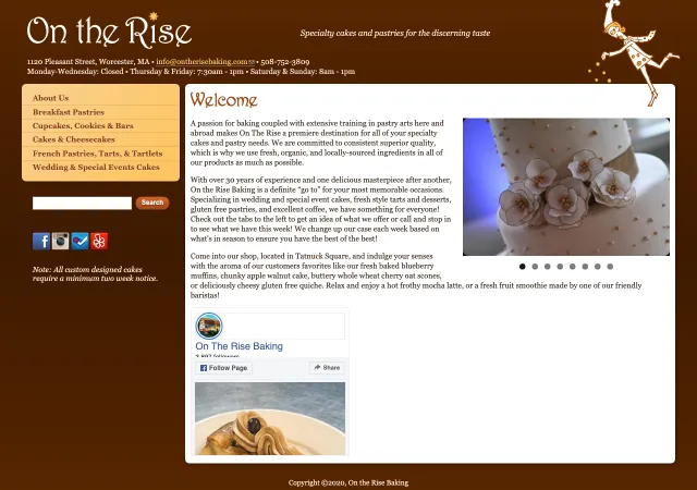 On the Rise Baking — original site