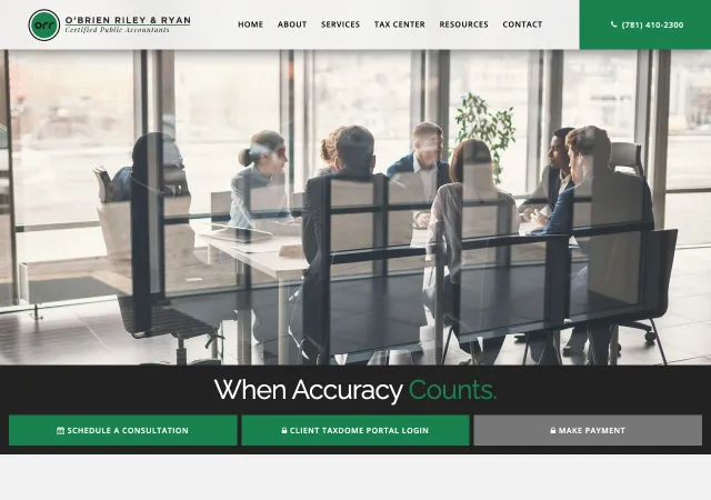 O'Brien Riley & Ryan CPA — original site