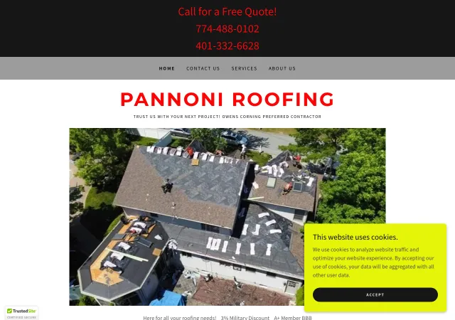 Pannoni Roofing — original site