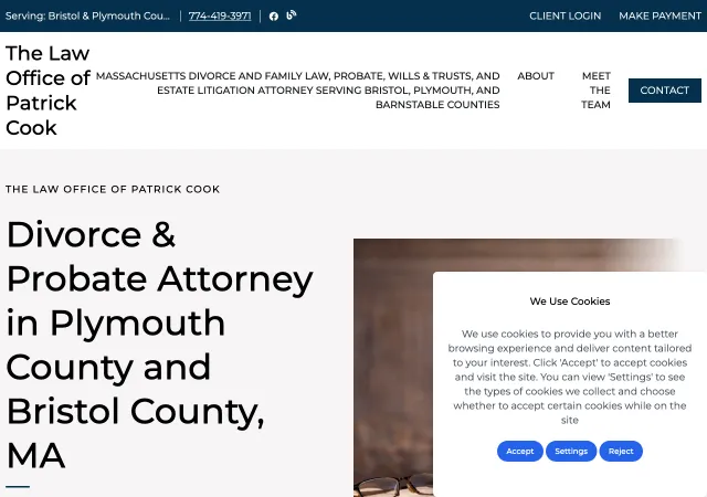 The Law Office of Patrick Cook — original site