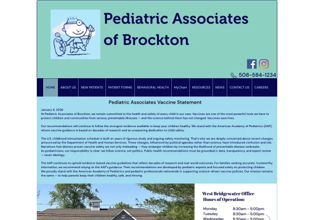 Pediatric Associates of Brockton — original site