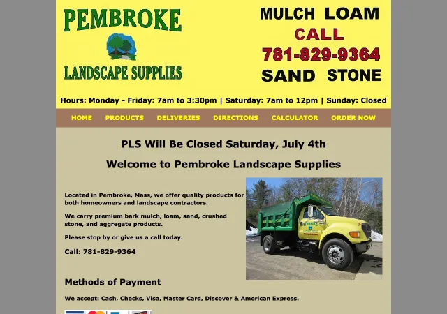 Pembroke Landscape Supplies — original site