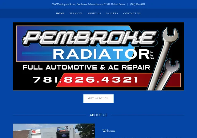 Pembroke Radiator LLC — original site