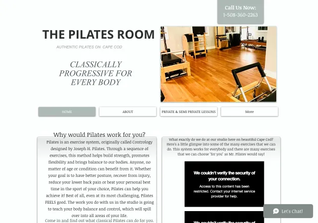 The Pilates Room — old site
