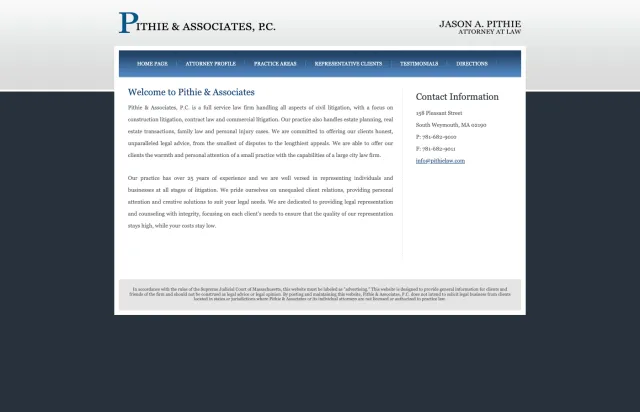 Pithie & Associates, P.C. — original site