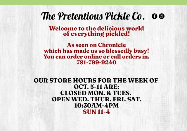 The Pretentious Pickle Co. — original site