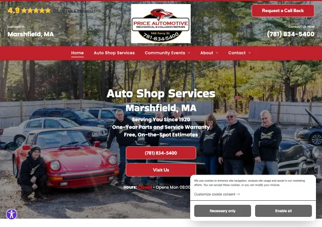 Price Automotive — original site