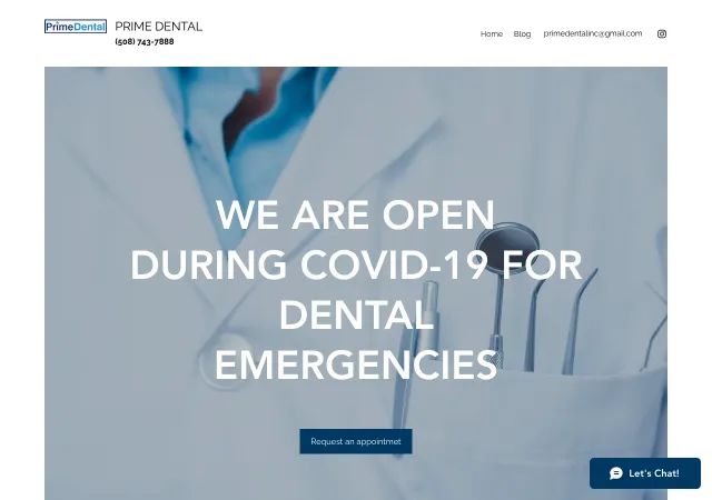 Prime Dental — old site