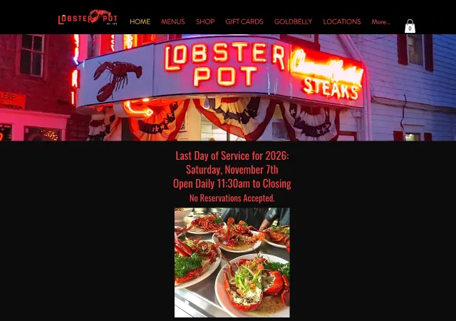 The Lobster Pot — original site