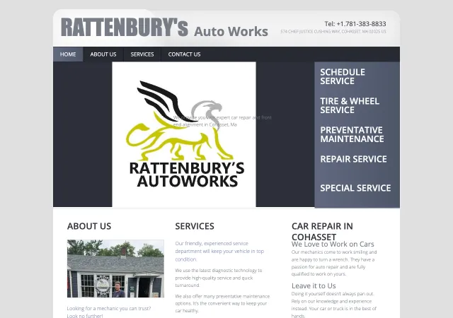 Rattenbury's Auto Works — original site