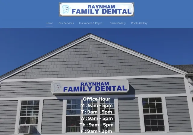Raynham Family Dental — original site