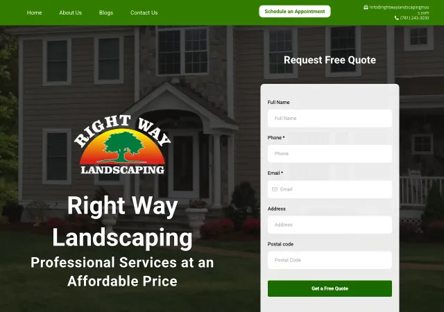 Right Way Landscaping — original site