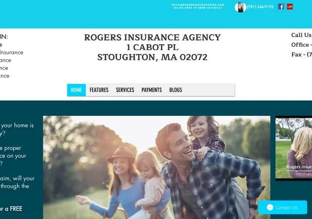 Rogers Insurance Agency — old site