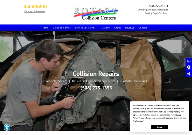 Rotary Collision Center — original site