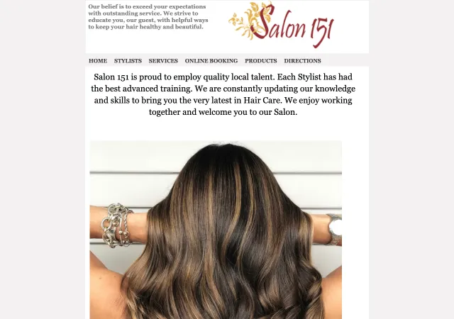Salon 151 — old site
