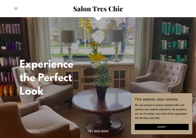 Salon Tres Chic — original site