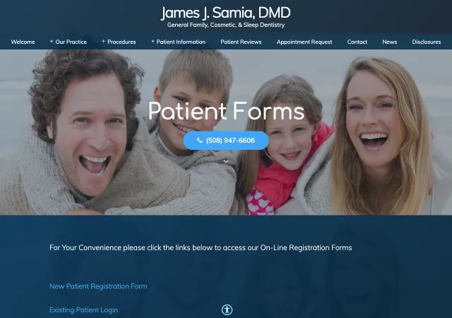 James J. Samia, DMD (Samia Dentistry) — original site