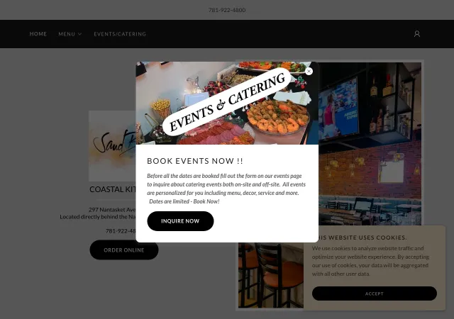 SandBar Coastal Kitchen — original site
