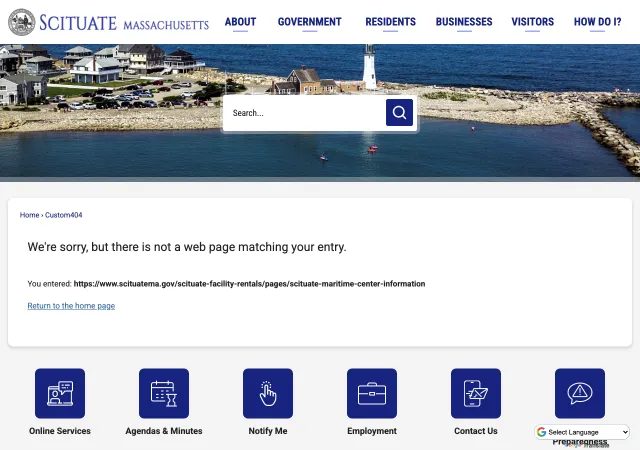 Scituate Maritime Center — original site