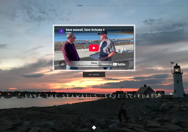 Scituate Seawalls — original site