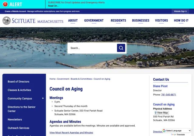 Scituate Senior Center — original site