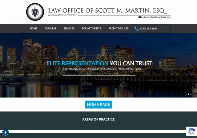 Law Office of Scott M. Martin — old site