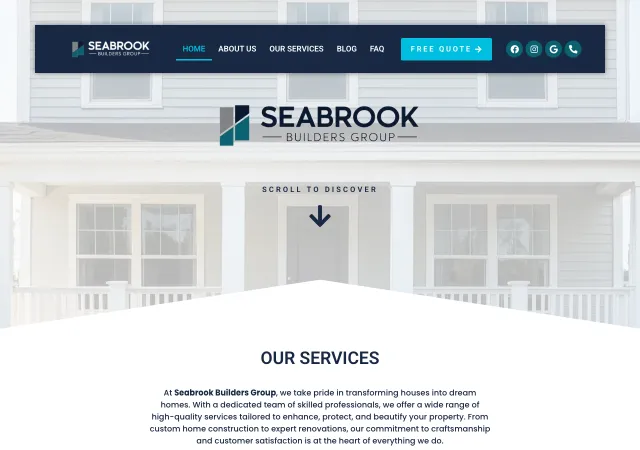 Seabrook Builders Group — original site