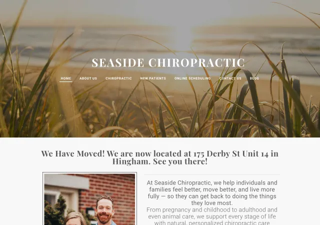 Seaside Chiropractic — original site