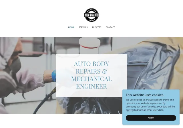 Sha-Nic Auto Body & Repair — old site