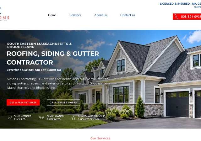 Simons Contracting, LLC — original site