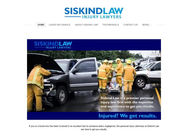 Siskind Law — old site